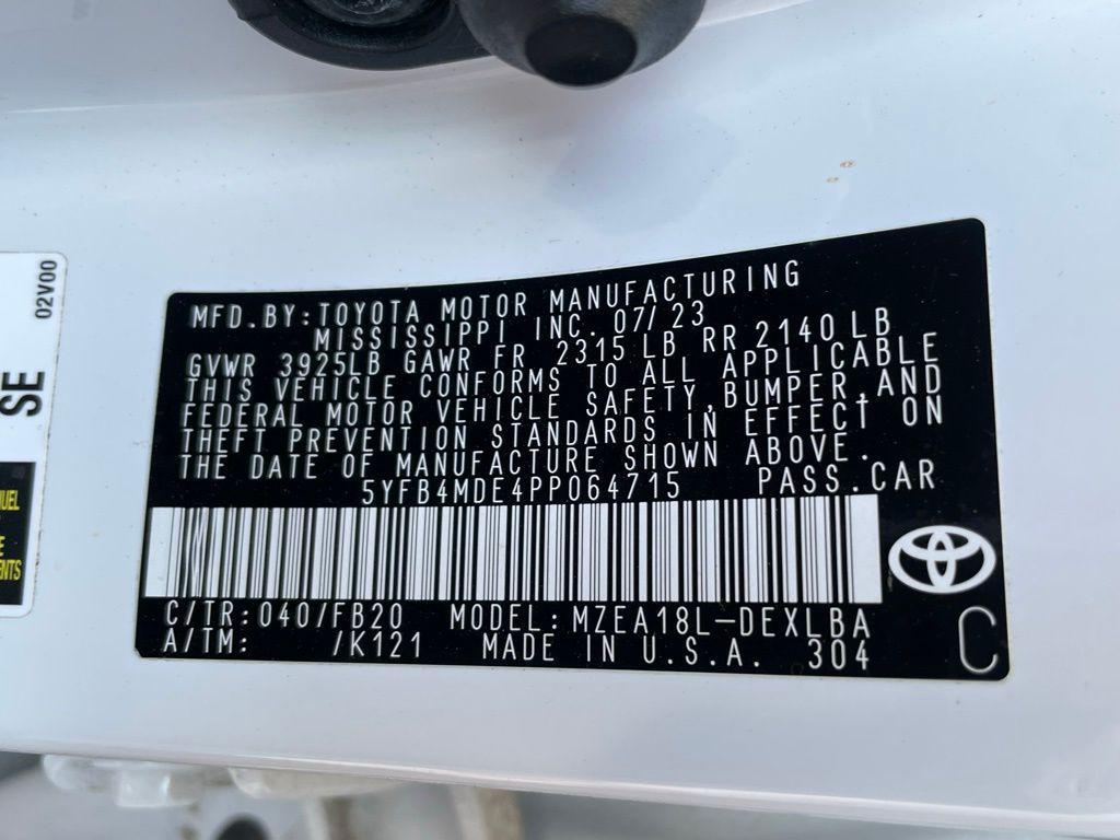 used 2023 Toyota Corolla car, priced at $21,000