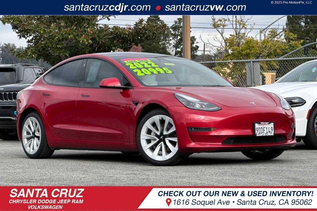 used 2022 Tesla Model 3 car, priced at $20,995