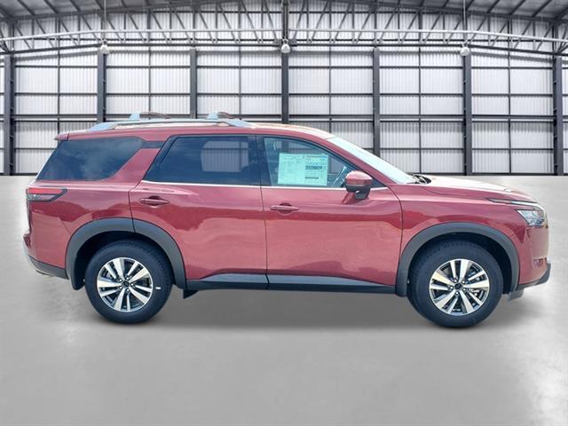 2025 Scarlet Ember Nissan Pathfinder