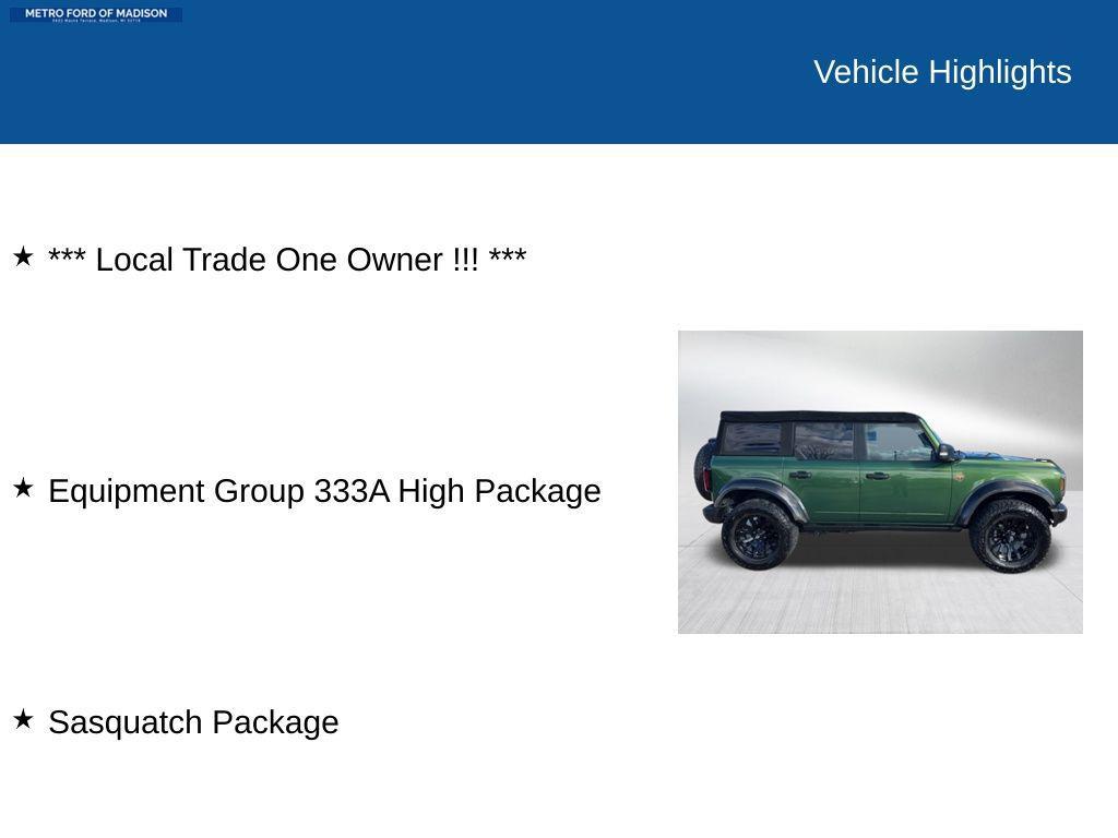 used 2022 Ford Bronco car, priced at $38,700
