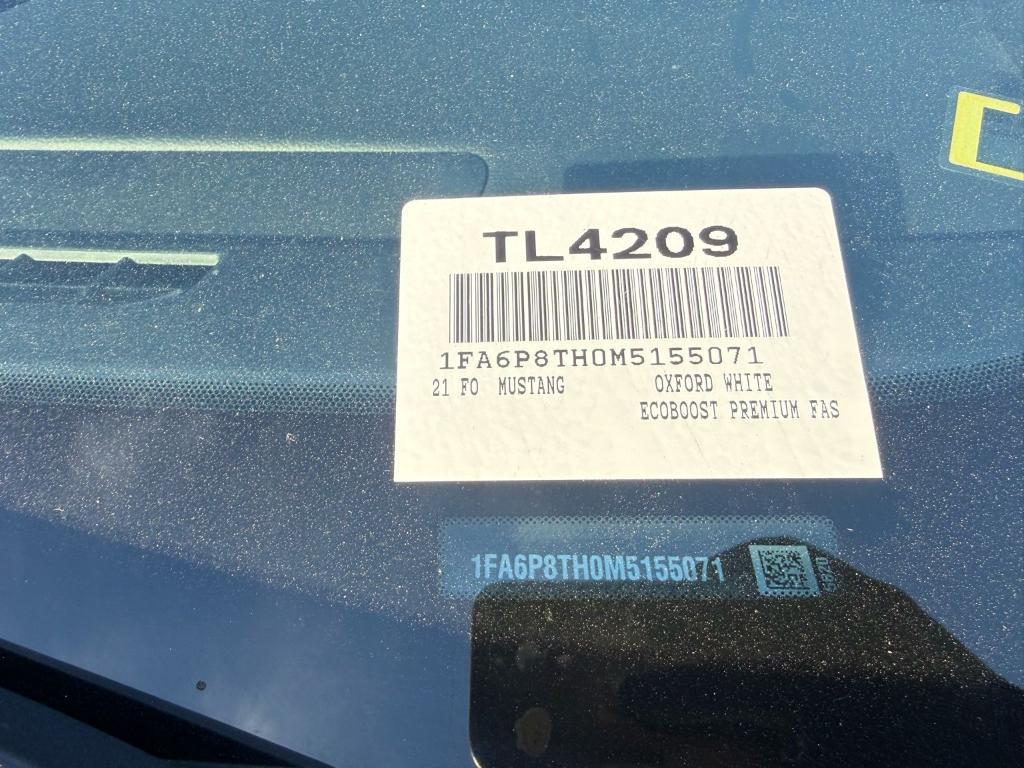 used 2021 Ford Mustang car, priced at $21,900