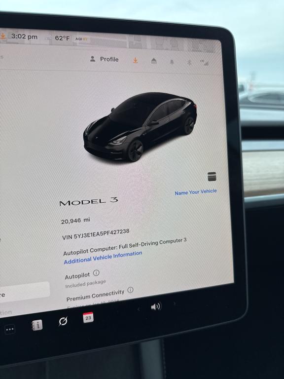 used 2023 Tesla Model 3 car, priced at $22,959