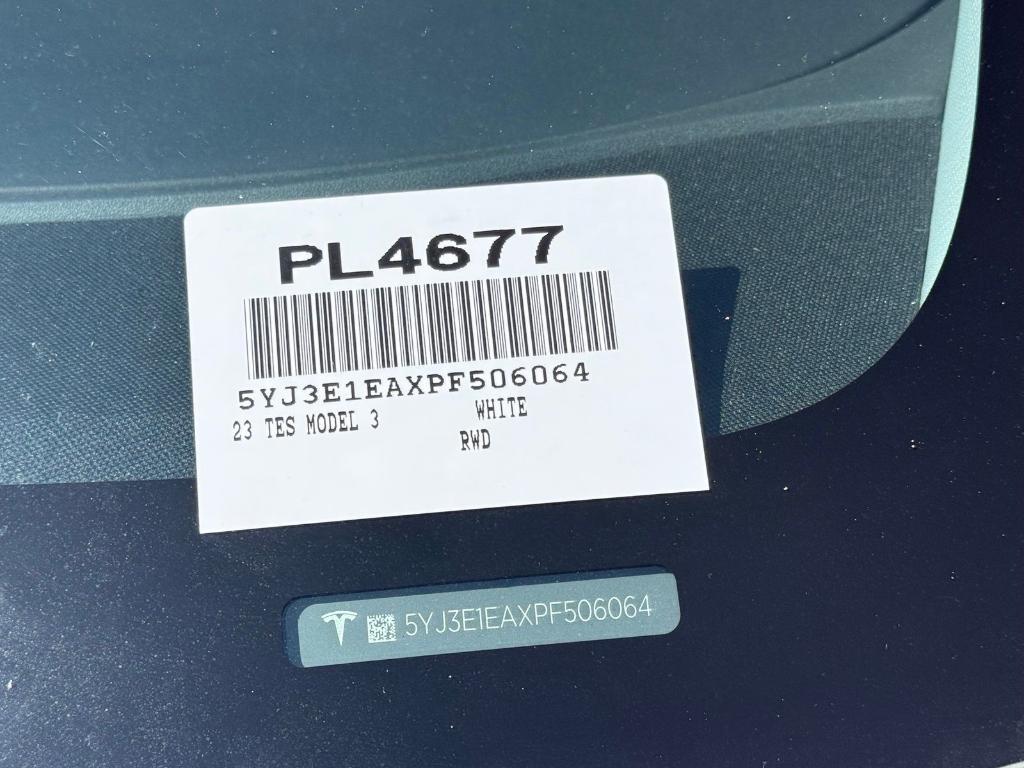 used 2023 Tesla Model 3 car, priced at $26,500