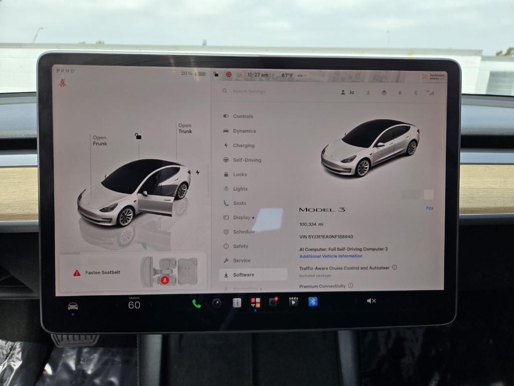 used 2022 Tesla Model 3 car, priced at $19,000