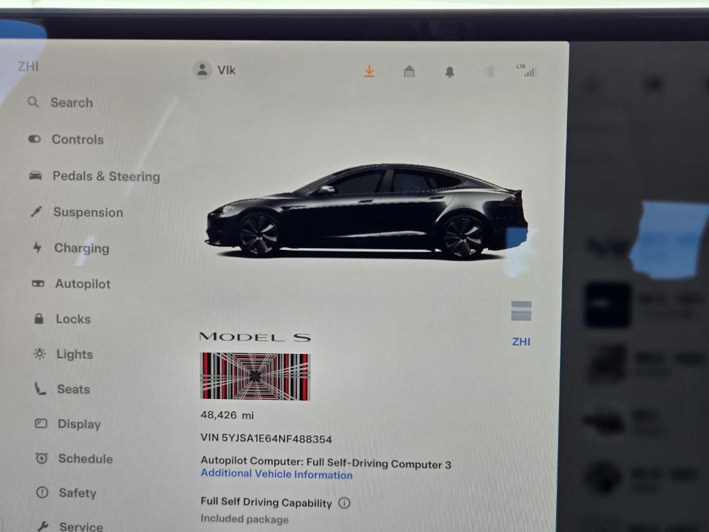 used 2022 Tesla Model S car, priced at $54,922