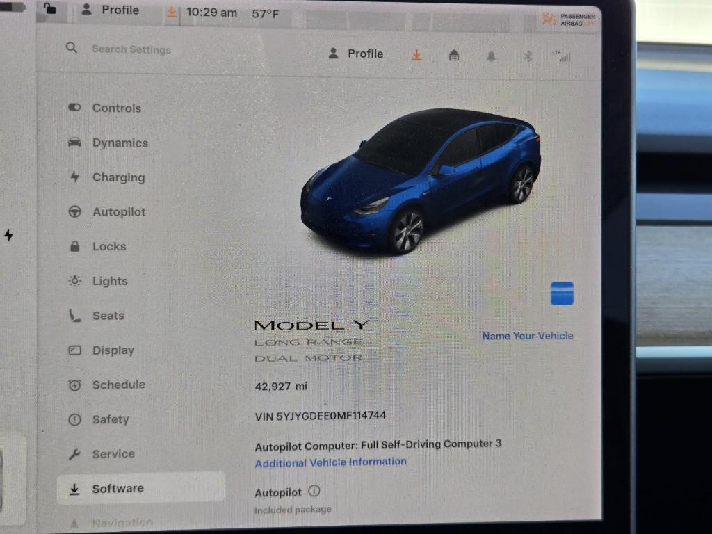 used 2021 Tesla Model Y car, priced at $25,977