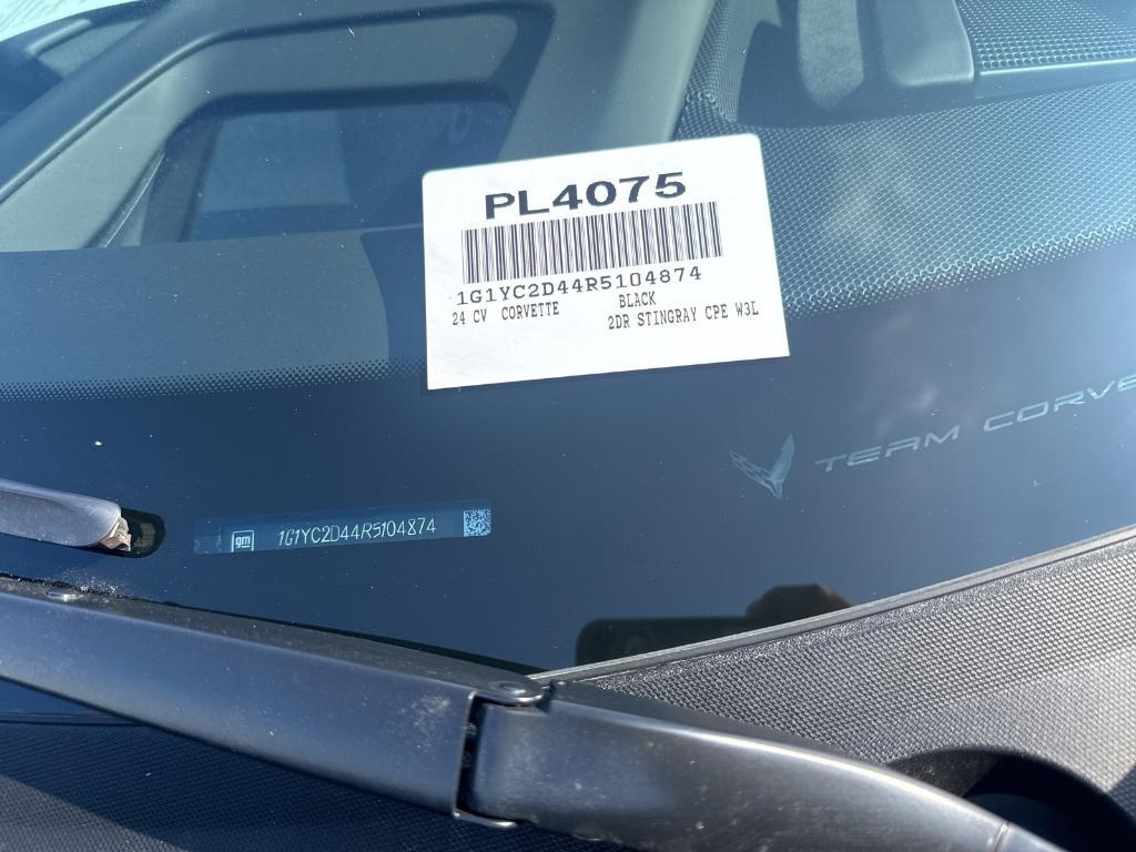 used 2024 Chevrolet Corvette car, priced at $76,900