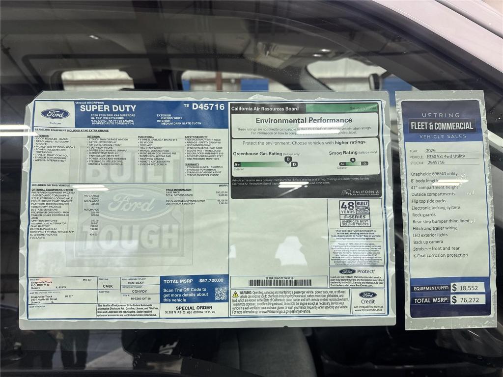 new 2026 Ford F-350 car, priced at $70,956