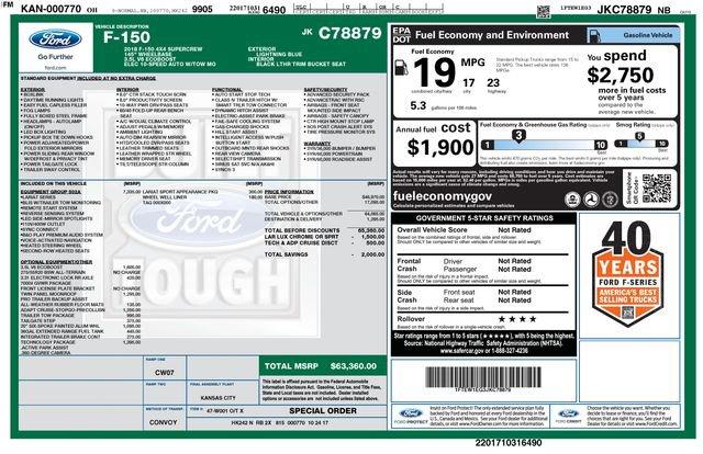 used 2018 Ford F-150 car, priced at $29,459