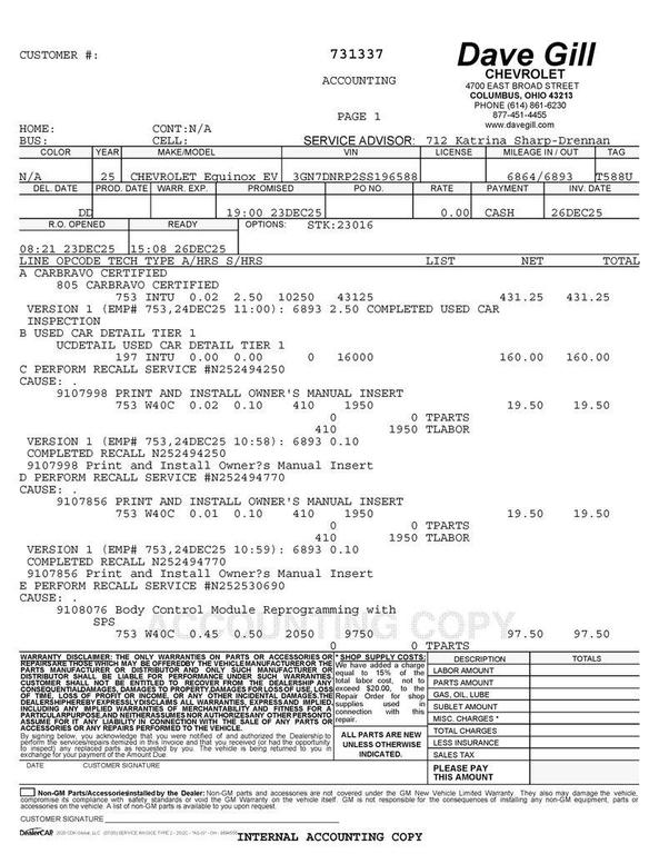used 2025 Chevrolet Equinox EV car, priced at $22,995