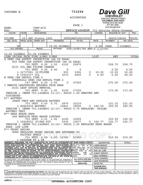 used 2018 GMC Sierra 1500 car, priced at $26,795