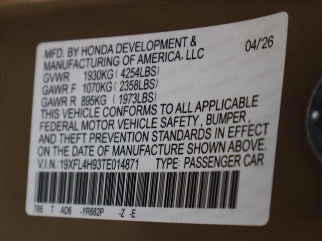 new 2026 Honda Civic Hybrid car, priced at $35,089