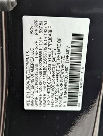 new 2026 Honda Odyssey car, priced at $52,798