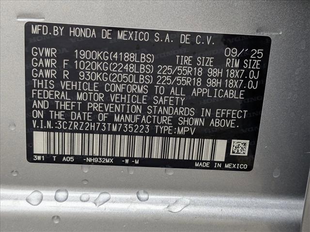 new 2026 Honda HR-V car, priced at $32,399