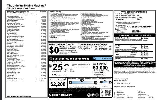 used 2023 BMW M440 car, priced at $46,950