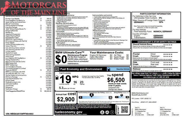 used 2023 BMW M3 car, priced at $76,950