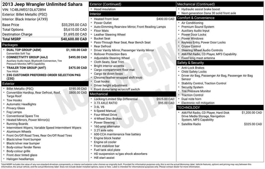 used 2013 Jeep Wrangler Unlimited car, priced at $15,297