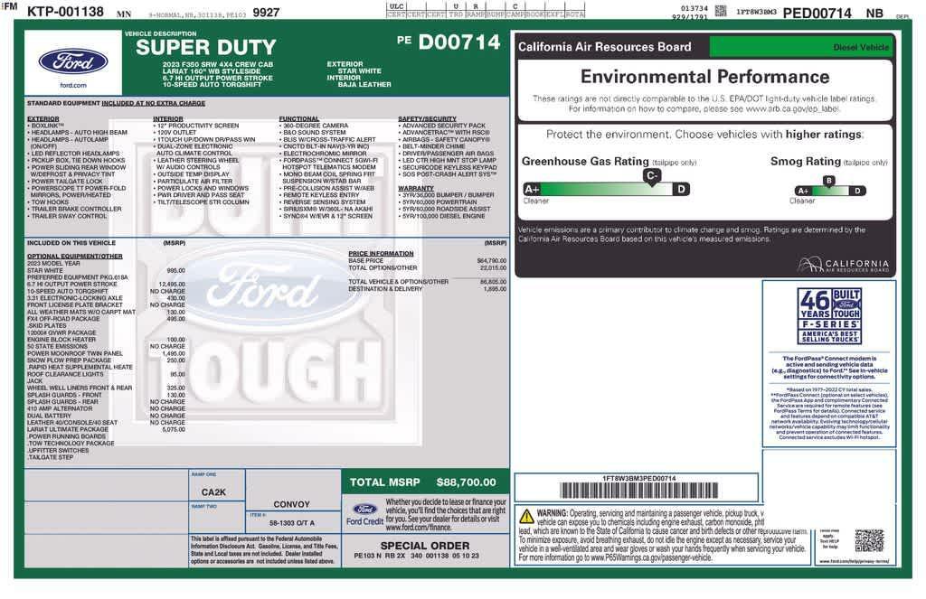 used 2023 Ford F-350 car, priced at $67,729
