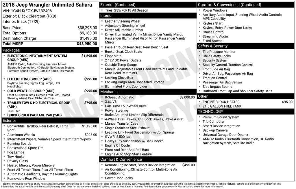 used 2018 Jeep Wrangler Unlimited car, priced at $19,840