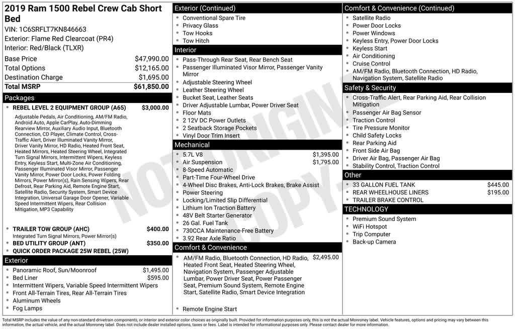 used 2019 Ram 1500 car, priced at $34,817