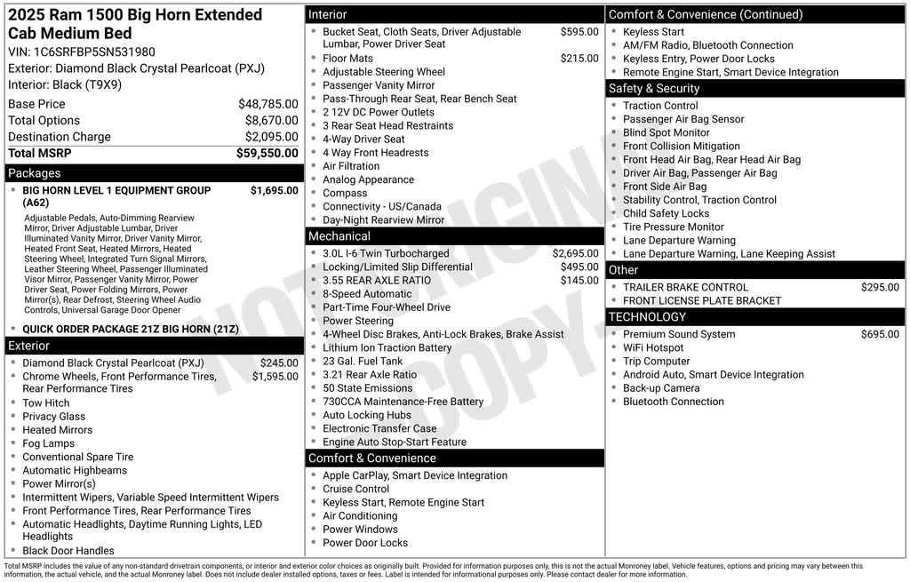 used 2025 Ram 1500 car, priced at $32,771