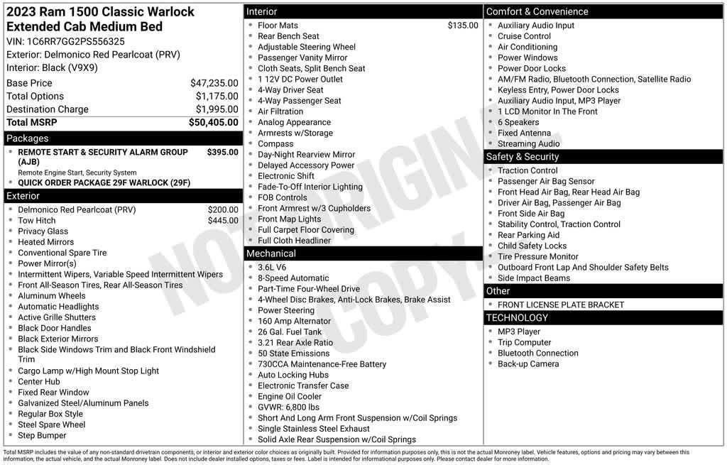 used 2023 Ram 1500 Classic car, priced at $29,970