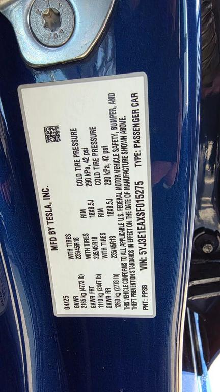 used 2025 Tesla Model 3 car, priced at $37,998
