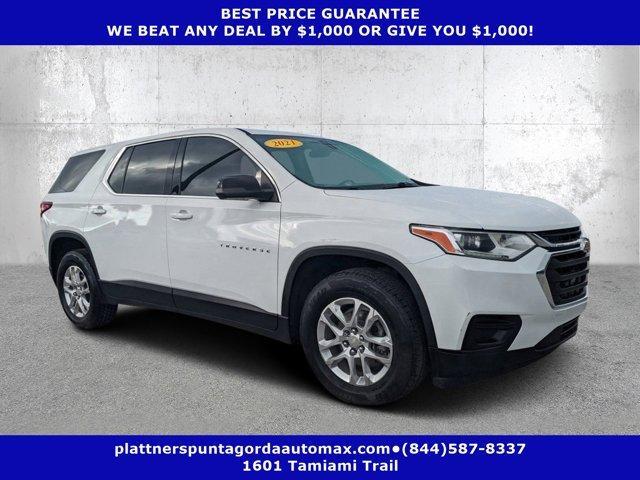 used 2021 Chevrolet Traverse car, priced at $19,984