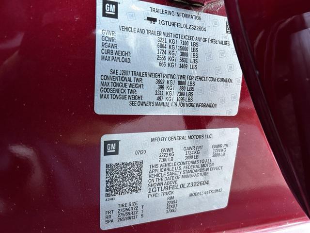 used 2020 GMC Sierra 1500 car, priced at $39,900