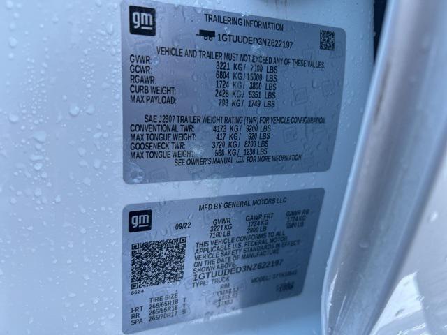 used 2022 GMC Sierra 1500 car, priced at $43,400