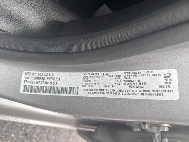 used 2022 Ram 1500 car, priced at $28,600