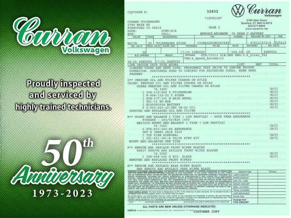 used 2022 Volkswagen Atlas car, priced at $28,500