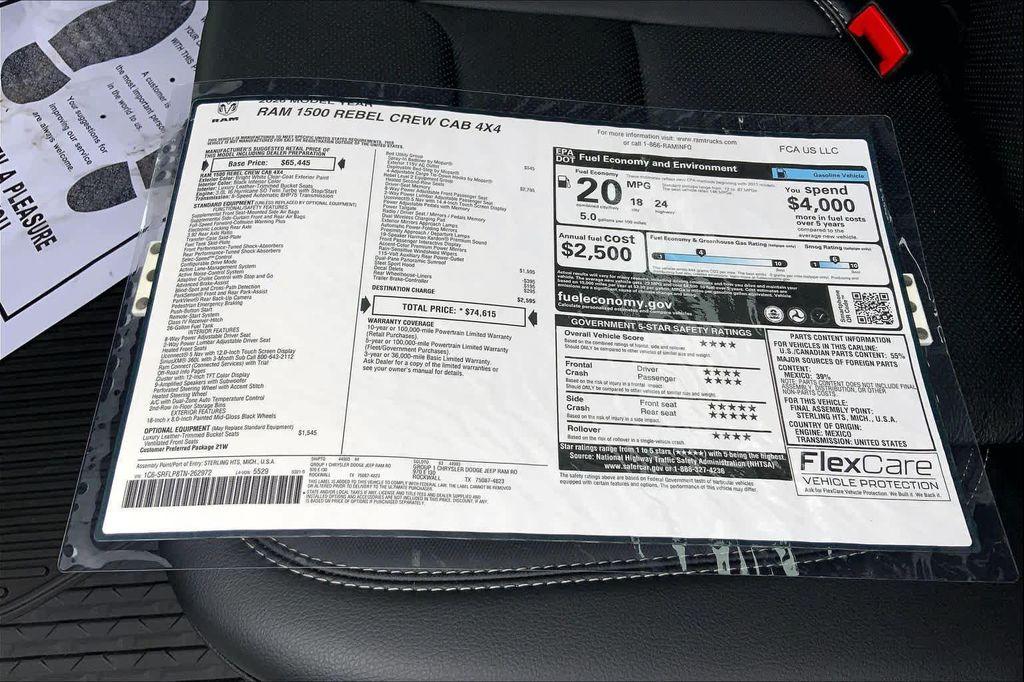 new 2026 Ram 1500 car, priced at $70,340