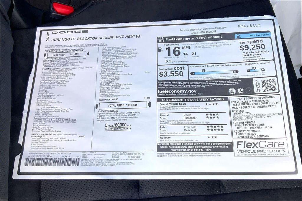 new 2026 Dodge Durango car, priced at $51,880