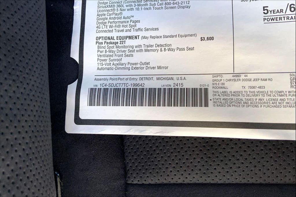 new 2026 Dodge Durango car, priced at $51,880