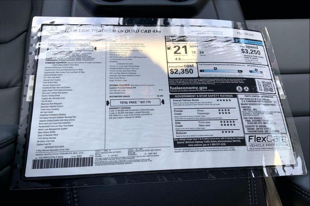 new 2026 Ram 1500 car, priced at $44,215