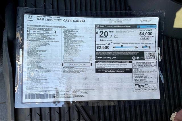 new 2026 Ram 1500 car, priced at $68,260