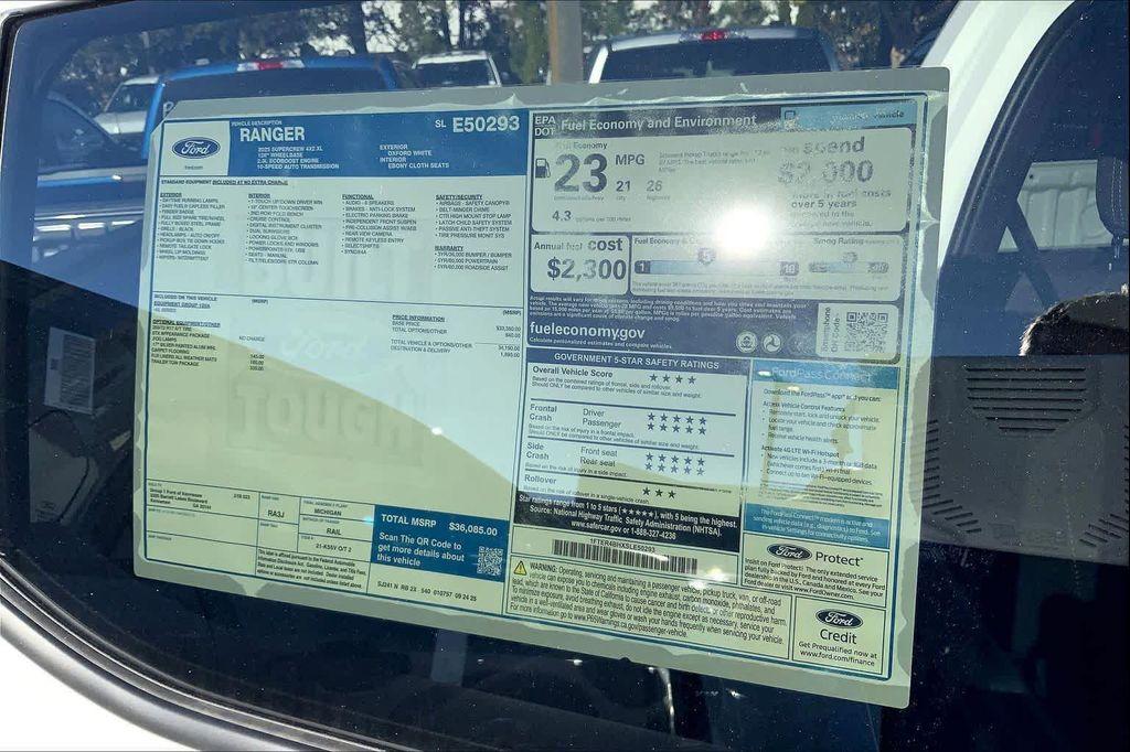 new 2025 Ford Ranger car, priced at $35,436