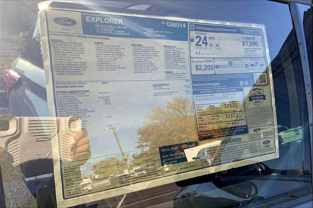 new 2025 Ford Explorer car, priced at $49,930