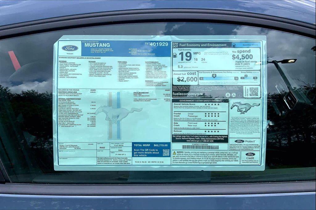 new 2026 Ford Mustang car, priced at $61,973