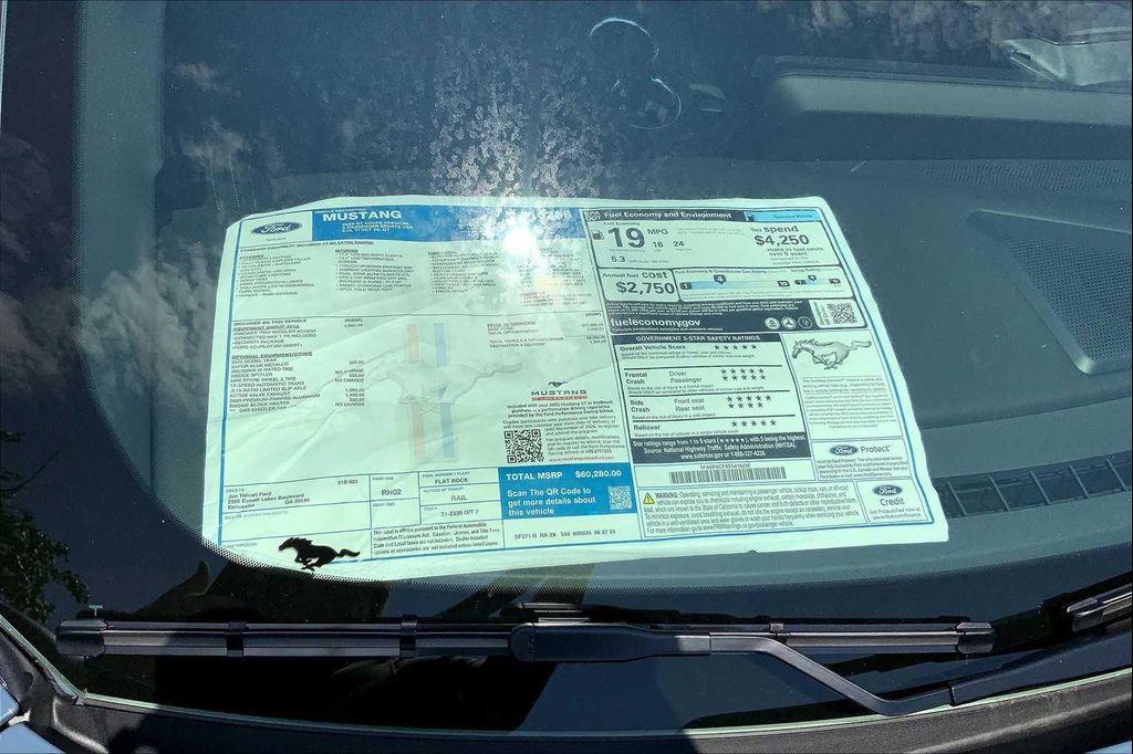 new 2025 Ford Mustang car, priced at $54,280