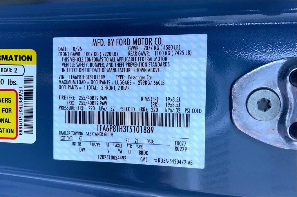 new 2026 Ford Mustang car, priced at $33,505