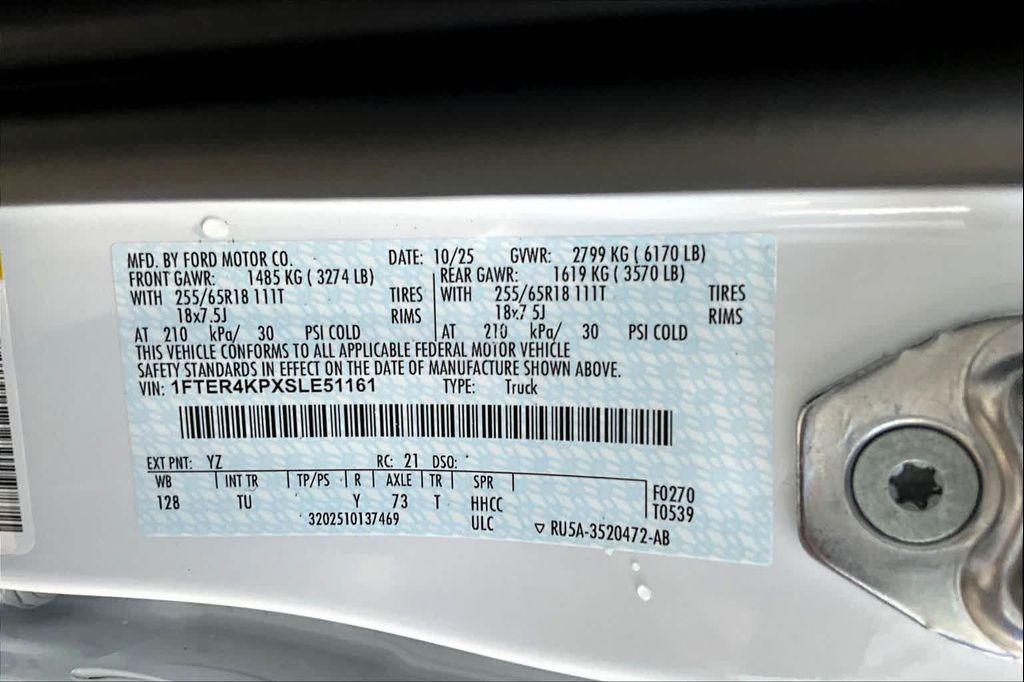 new 2025 Ford Ranger car, priced at $48,630