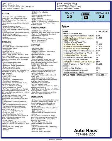 used 2016 Mercedes-Benz AMG S car, priced at $39,995