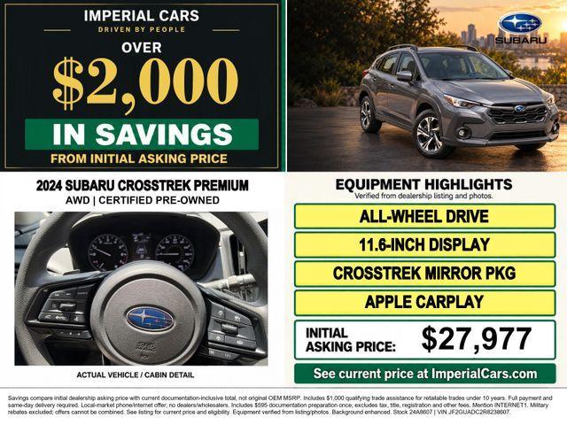 used 2024 Subaru Crosstrek car, priced at $24,967