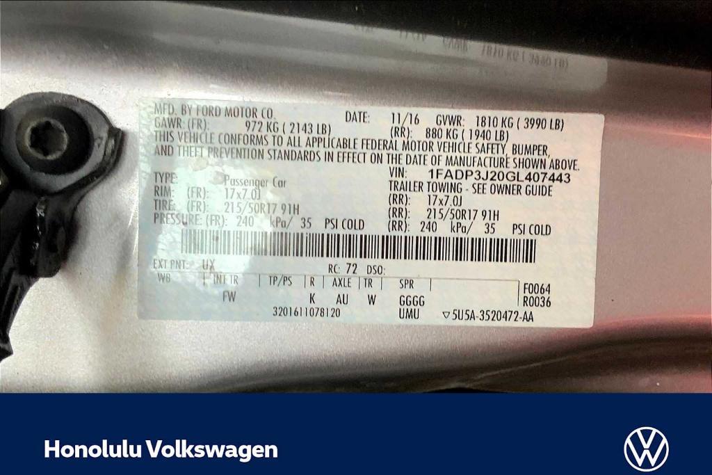 used 2016 Ford Focus car, priced at $8,991