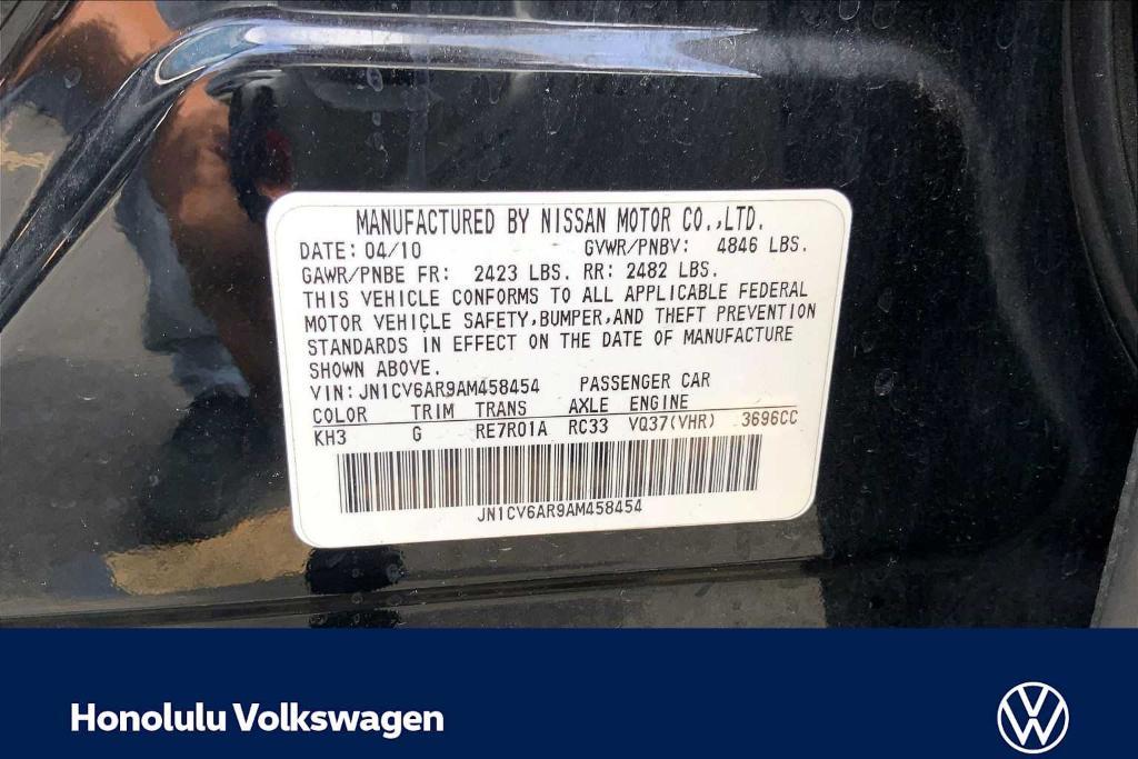 used 2010 INFINITI G37x car, priced at $8,491