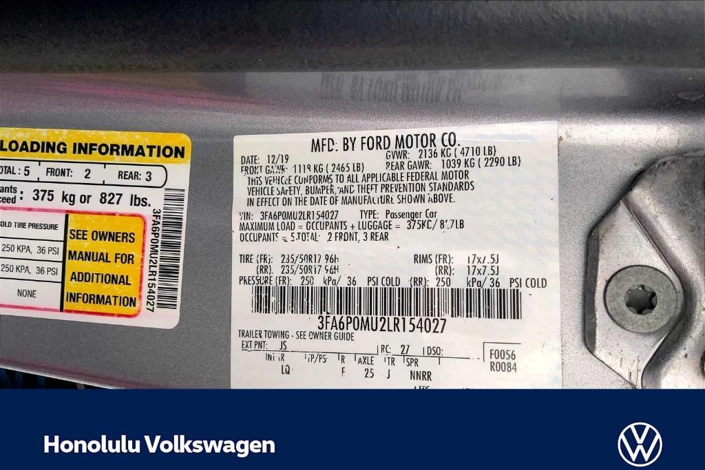 used 2020 Ford Fusion Hybrid car, priced at $18,491