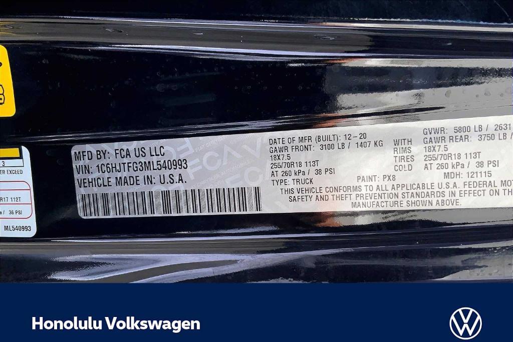 used 2021 Jeep Gladiator car, priced at $30,688