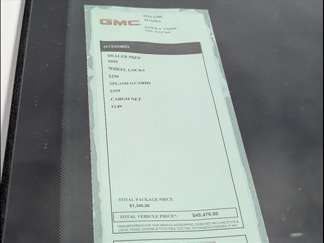 new 2026 GMC Acadia car, priced at $43,130